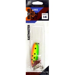 Рибальська блешня, коливна, ZEOX Kastmaster, вага 14г, колір Fire Tiger